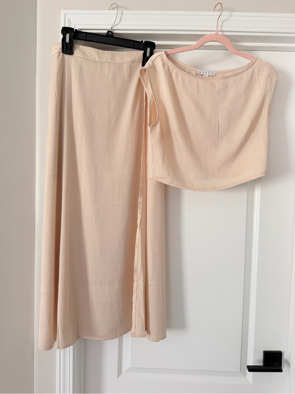 HYFVE Cream Maxi Skirt - Flowing Minimal Silhouette